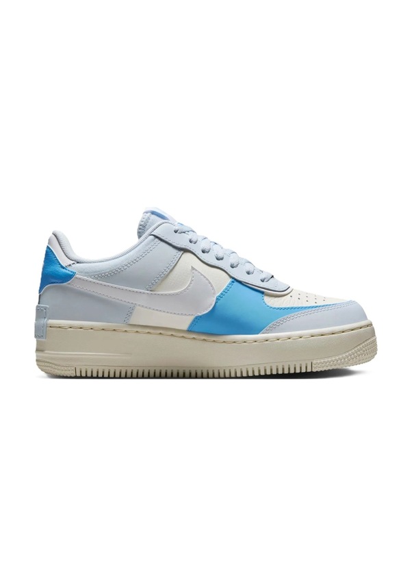 Resim Nike Air Force 1 Shadow Sneaker Unisex Reflektörlü Hakiki Deri Günlük Spor Ayakkabı Mavi Mavi 