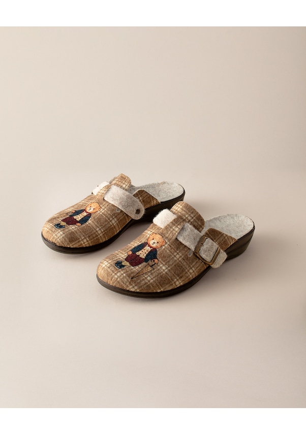 Resim Madame Coco Thizay Kadın Terlik - Kahverengi 8684427183335 Toprak 