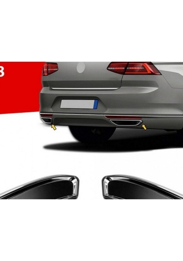 Coprifari In ABS Per Volkswagen Passat 3G B8 2014-2019 E 2019+ – Set 2 Pezzi Nero, Con Nastro Adesivo E Certificazione TÜV