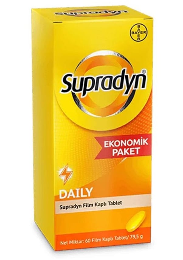 Supradyn Daily 60 Tablet Fiyatları ve Özellikleri