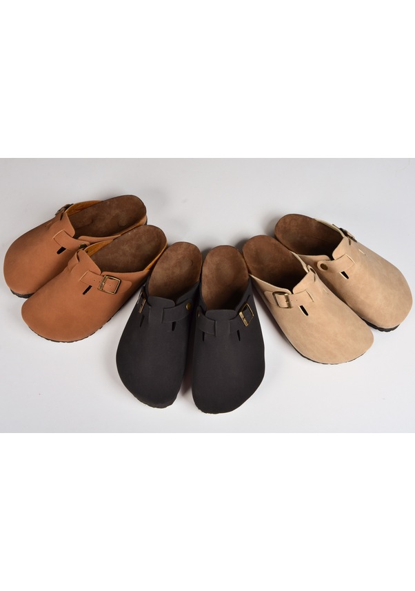 Resim Mantar Tabanlı Boston Birkens Günlük Sabo 59463 Günlük Terlik Leopar Siyah 