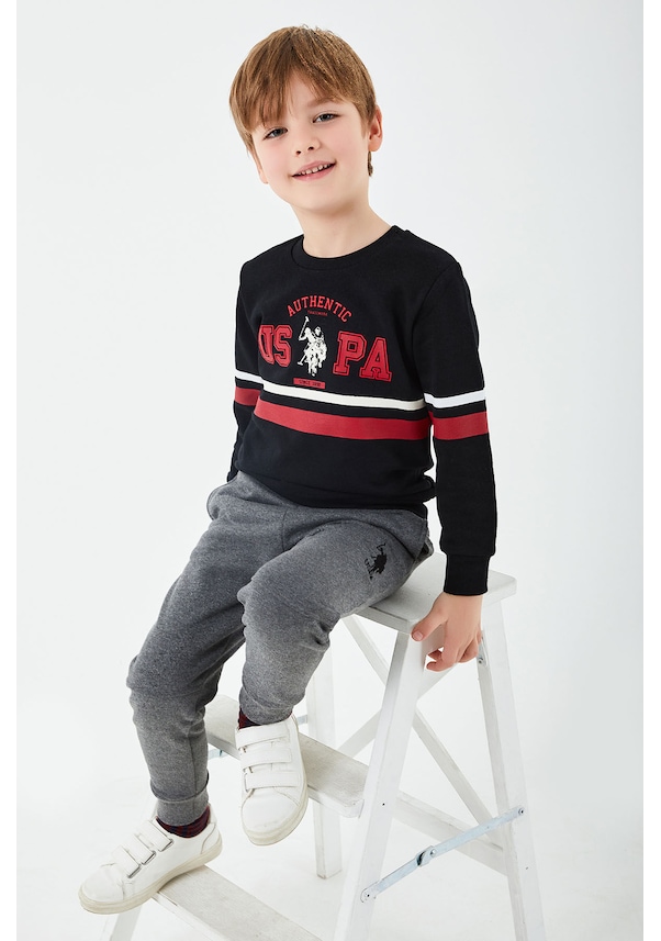 U.S. Polo Assn Lisanslı Siyah Erkek Çocuk Eşofman Takım U.S. Polo Assn Lisanslı Siyah Erkek Çocuk Eşofman Takım