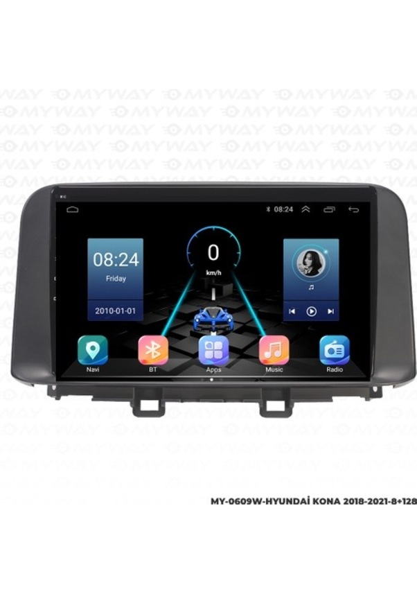 Myway Hyundai Kona Android Multimedya 4gb Ram Carplay Navigasyon Ekran