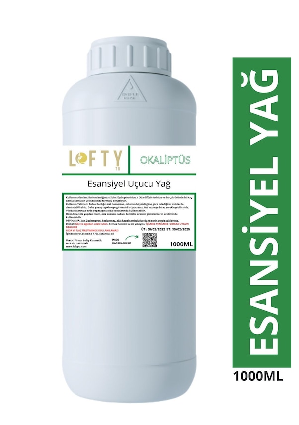 Lofty Okaliptus Esansiyel Uçucu Yağ Konsantre Esans Saf Hobi Esansı Mum Sabun Oda Kokusu 1 L ZV10506 Lofty Okaliptus Esansiyel Uçucu Yağ Konsantre Esans Saf Hobi Esansı Mum Sabun Oda Kokusu 1 L ZV10506