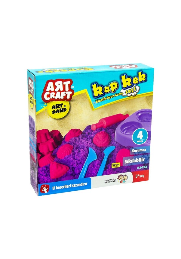 Resim Dede Art Craft Kap Kek Kinetik Kum Seti 500gr 