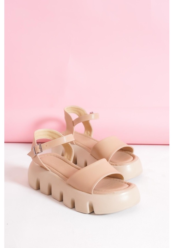 Resim Kadın Kerl Nut Yüksek Taban Bilekten Bağlama Sandalet 001 