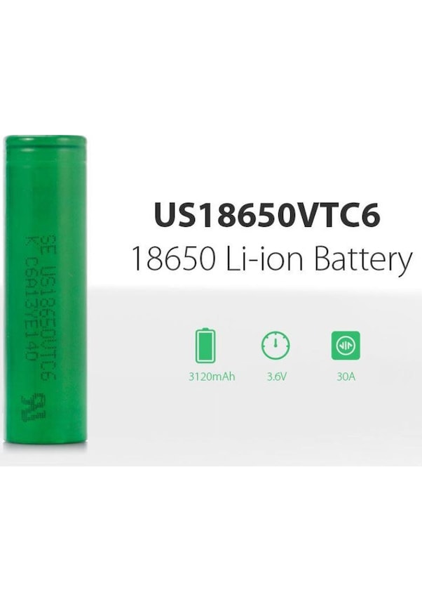 SONY VTC6 3120mAh 30A60A 3.6V US18650 Liion Batarya Fiyatları ve Özellikleri