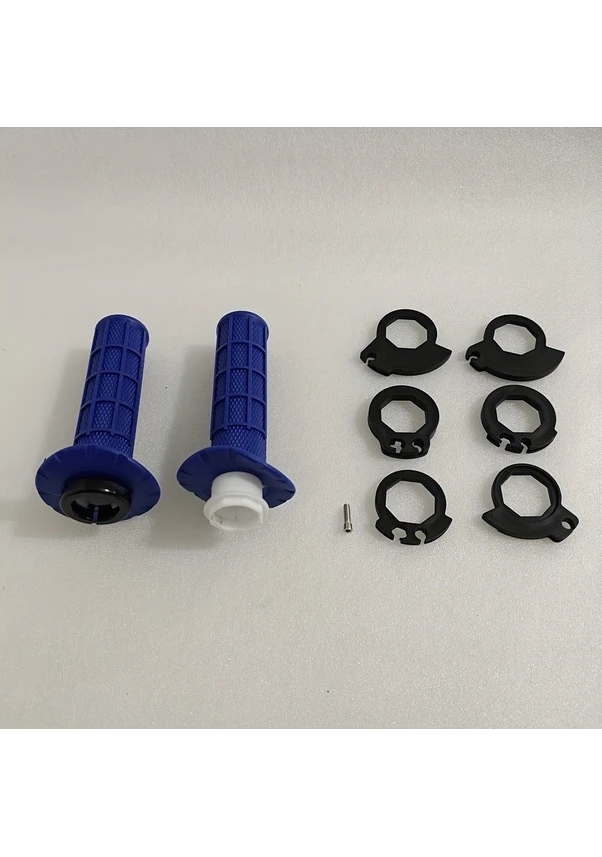 Resim Dashanshop Mavi Evrensel Dirt Pit Bisiklet Off-road Motor Tutacak Sap Grip Seti 
