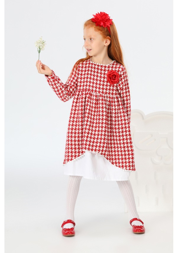 LupiaKids Black Rose Kız Çocuk Elbise Lp-21A1-027