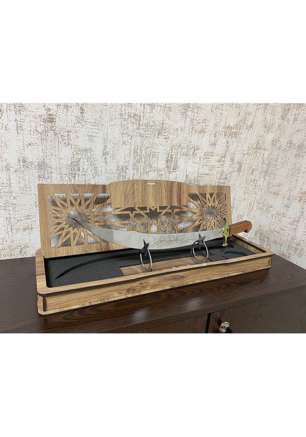 Kanuni Model Kılıç Dekoratif Amaçlı Paslanmaz Çelik 58 Cm Kılıç 1 OE9338