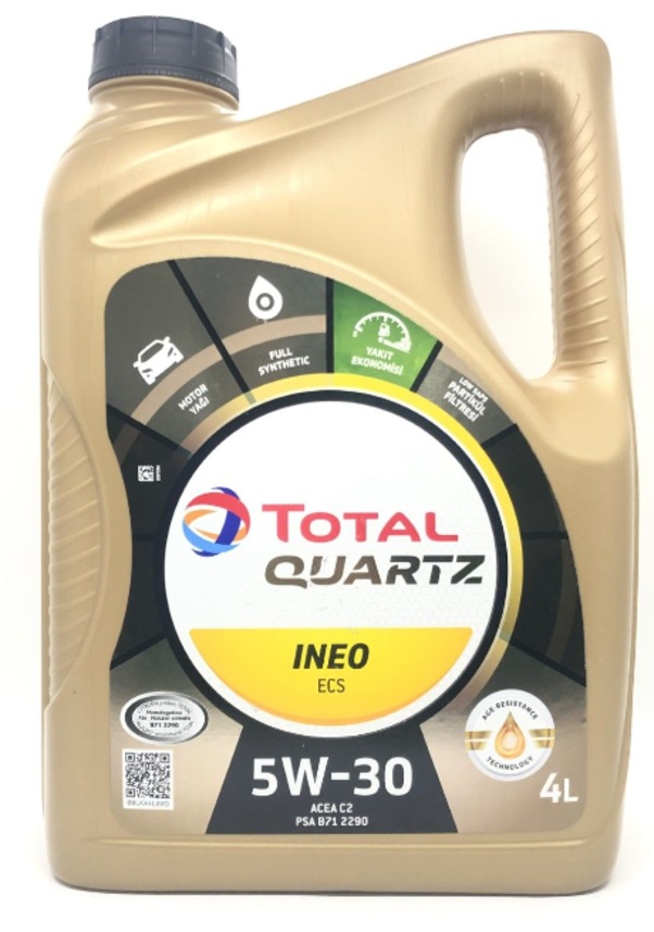 Total Quartz Ineo Ecs 5W- 30 Sentetik Motor Yağı 4 L