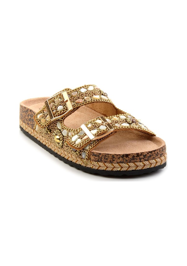 Resim Altın Kadın Terlik K04185018387 Altın 