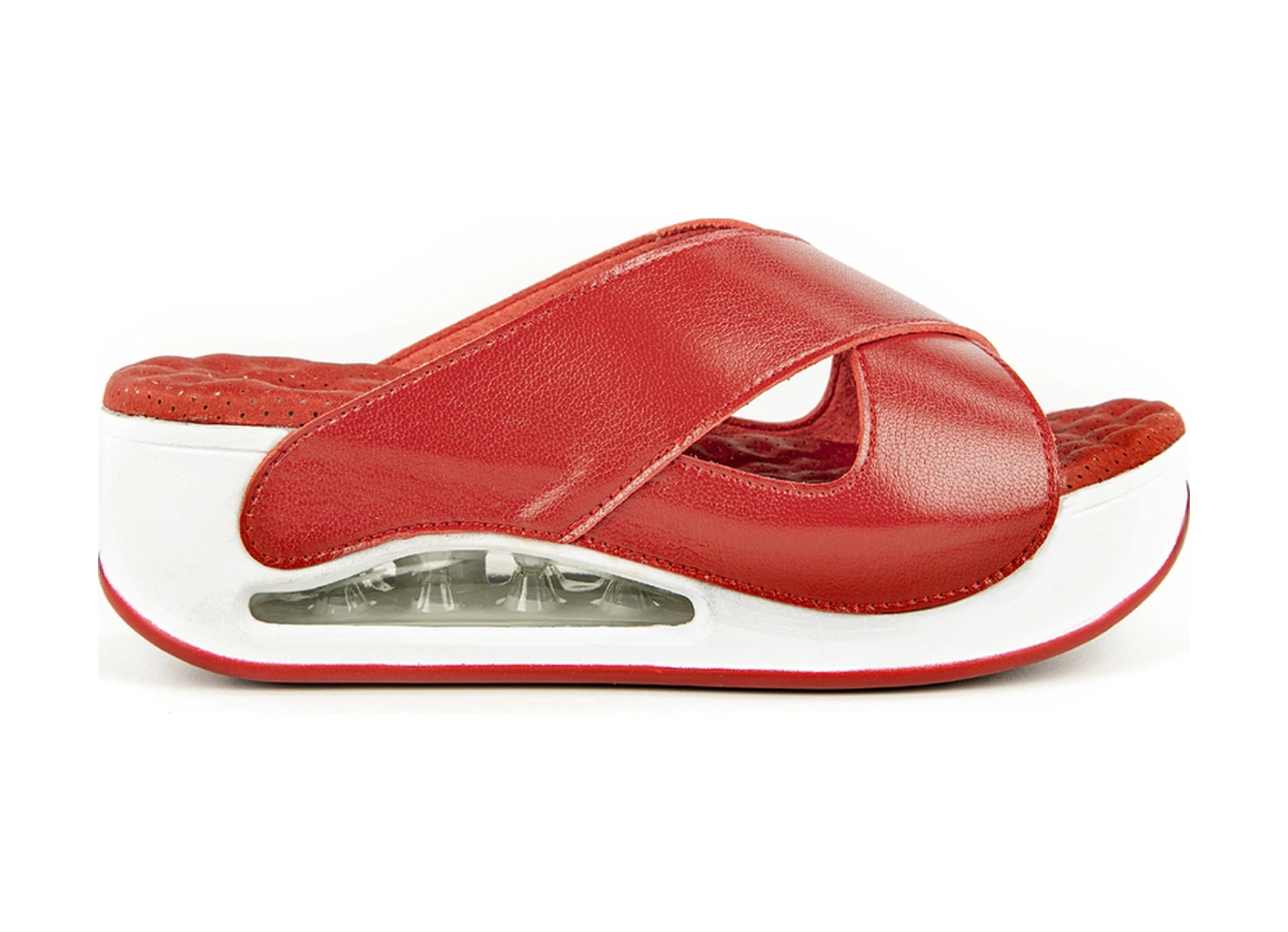 Resim Muya Penelope Anatomik Air Max Tabanlı Topuk Dikeni Kadın Terlik Kırmızı 