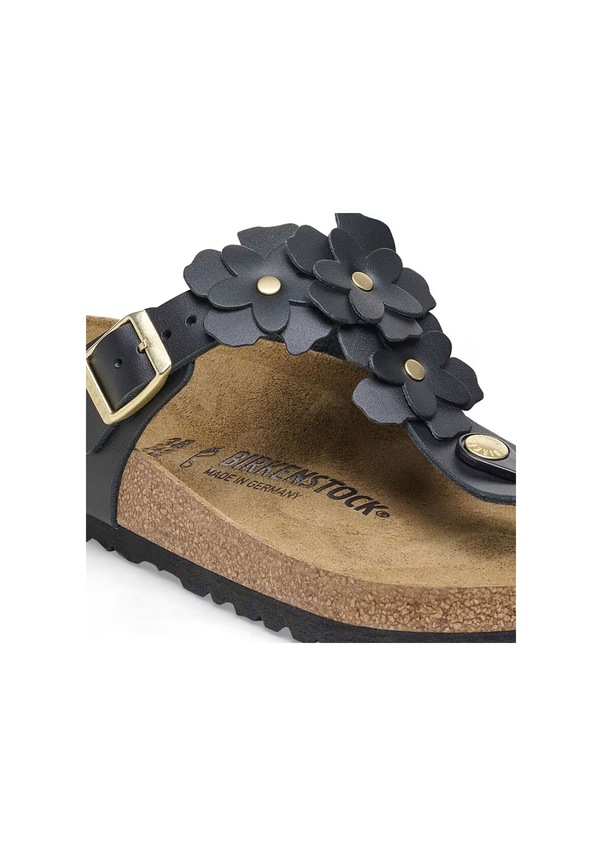 Resim Bırkenstock Gızeh Flower Embellıshment Kadın Terlik 1026693 Siyah 