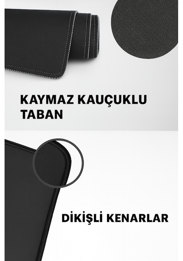 Resim Sarı Lacivert Mouse Pad Kaydırmaz Dikişli Mousepad 