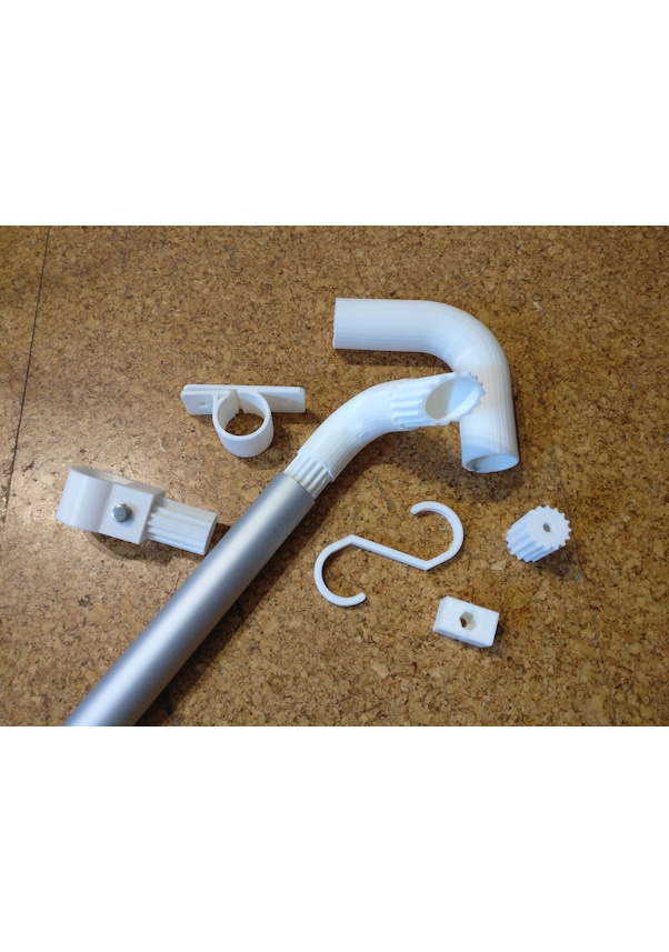 Resim Opencart Yular Duş Perdesi Duş Perdesi Tutucu D25 Sadece Plastik Aparattır 