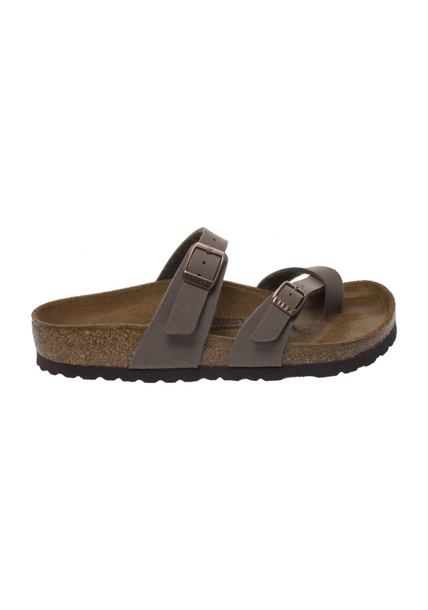 Resim Birkenstock Mayari Parmak Arasi Kahverengi Nubuk Kadın Terlik Kahverengi 