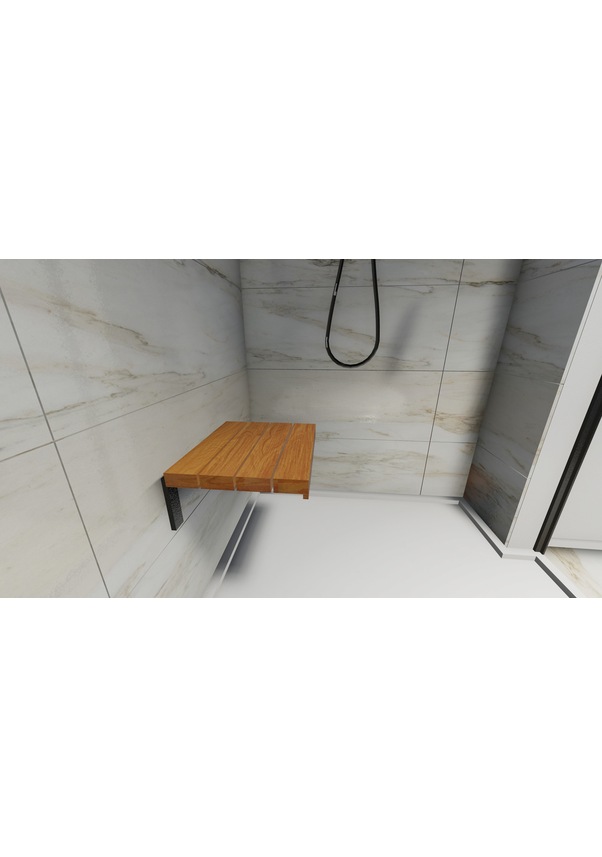 Duvara Monte Katlanabilir Ahşap Duş Oturağı 32X37.5 CM Açık Meşe Duvara Monte Katlanabilir Ahşap Duş Oturağı 32X37.5 CM Açık Meşe