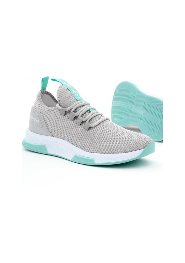 Resim Nefes Alabilen Kumaş Poli Taban Bağcıklı Unisex Gri Yeşil Spor Ayakkabı V2qnt-0 Gri Yeşil 