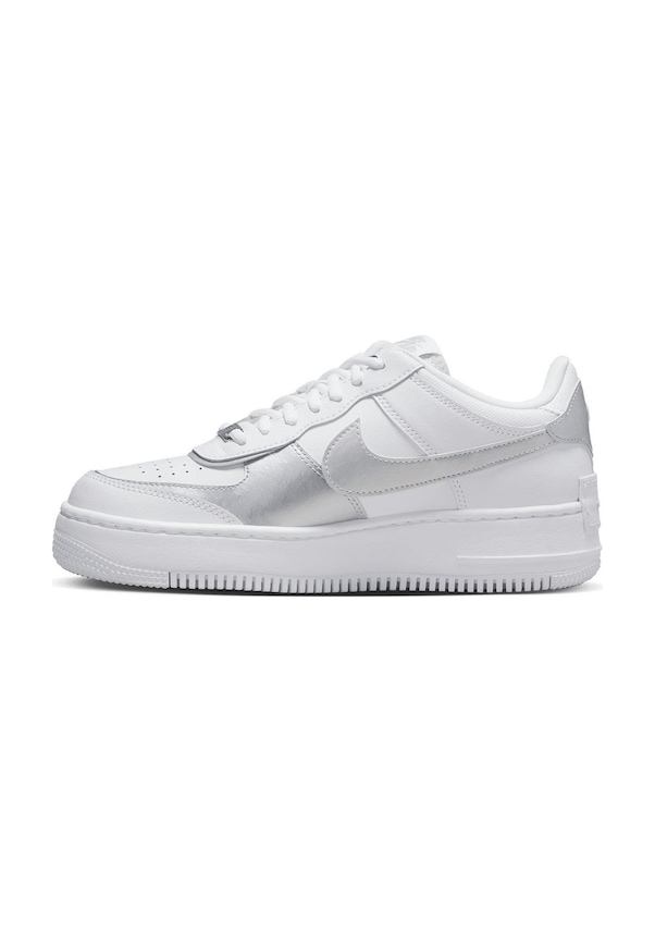 Resim Nike Air Force 1 Shadow Phantom Sneaker Unisex Hakiki Deri Günlük Spor Ayakkabı Beyaz Taban 4cm Beyaz 