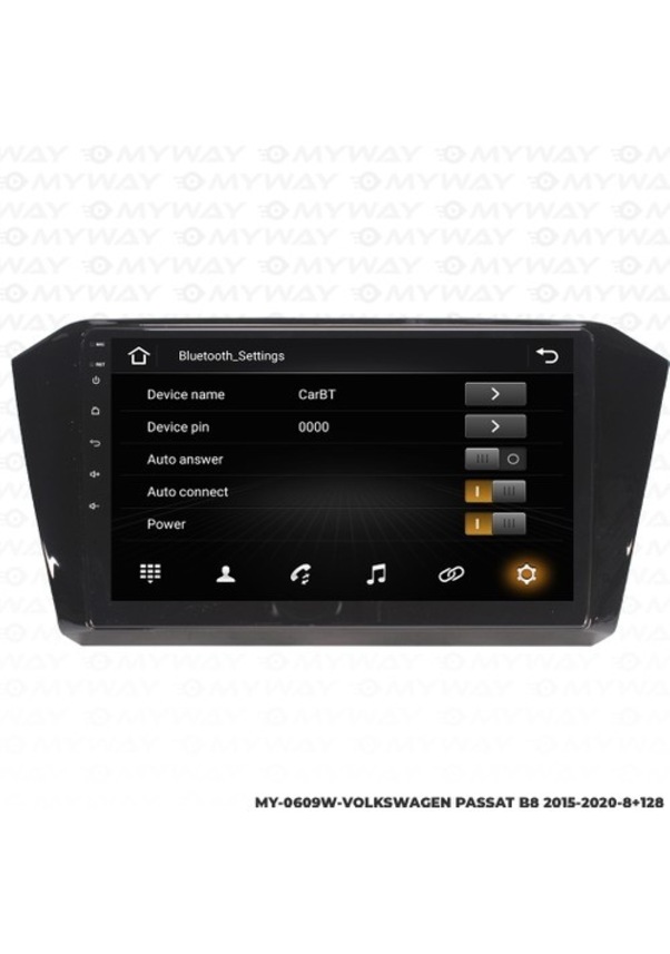 Myway Vw Passat B8 Android Multimedya Carplay Navigasyon Ekran 8gb Ram+128 Gb Hdd Myway