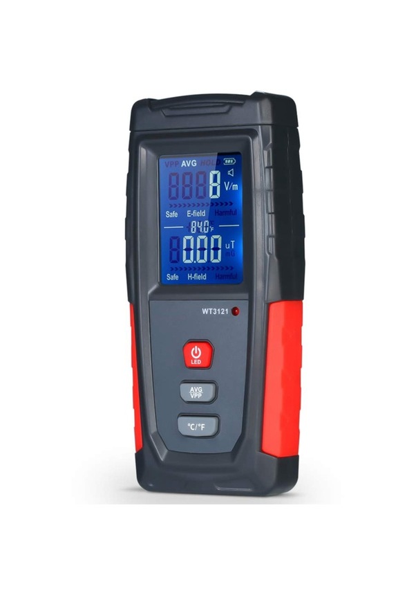 Emf Metre Usb Şarj Edilebilir, Ev Aletleri İçin Elektromanyetik Alan Ve Sıcaklık Hassasiyeti