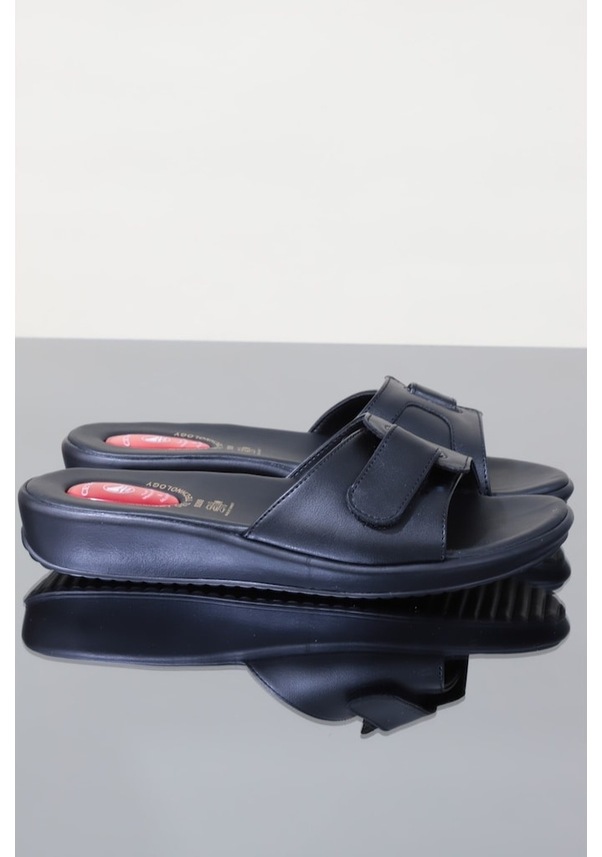 Resim Konfores 1115-9200-12 Tam Anatomik Bayan Terlik-Siyah 