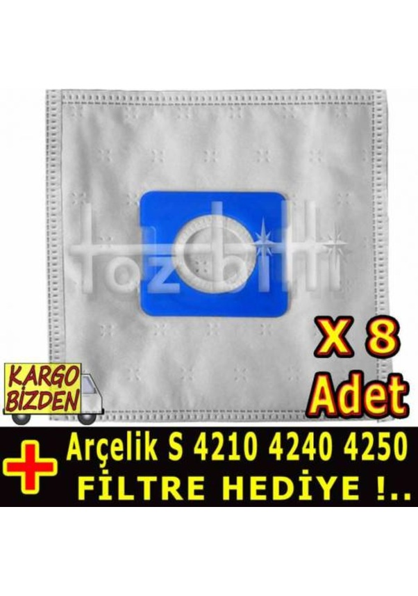 10 Premium Sacchetti per aspirapolvere per Miele BLUE CLEAN 1900 - S4212, ROSITO - S4210
