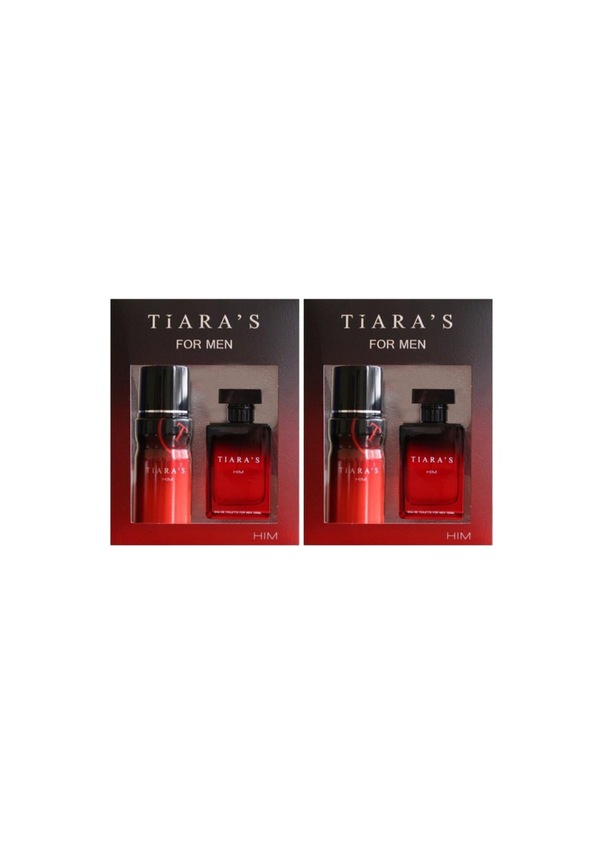 Tiara's Him Erkek Sprey Deodorant 150 ML x 2 + Erkek Parfüm EDT 100 ML
