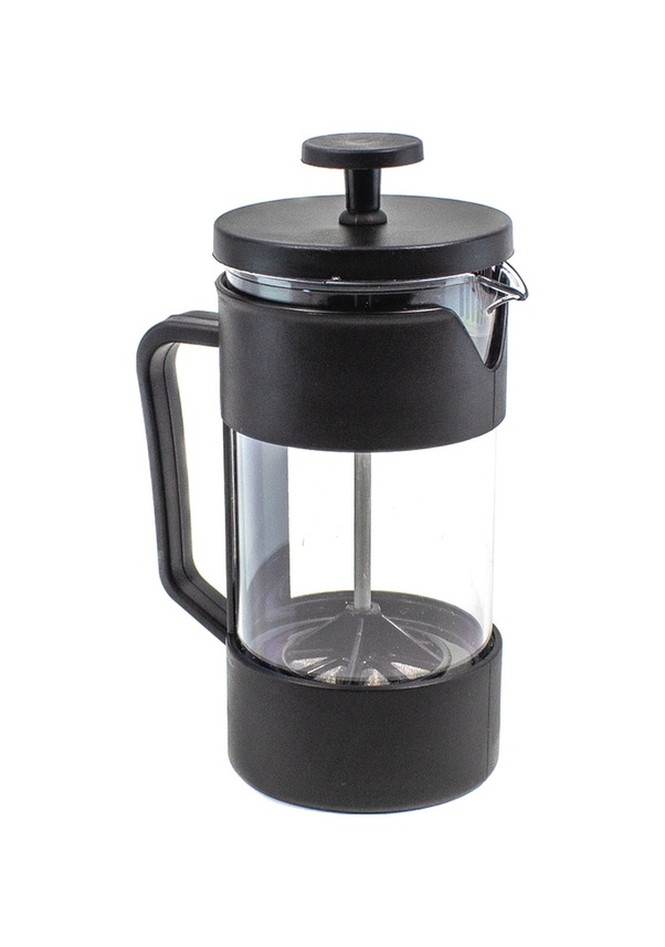 Resim French Press Filtre Kahve Bardağı Bitki Çayı Demlik 420 Ml Siyah 