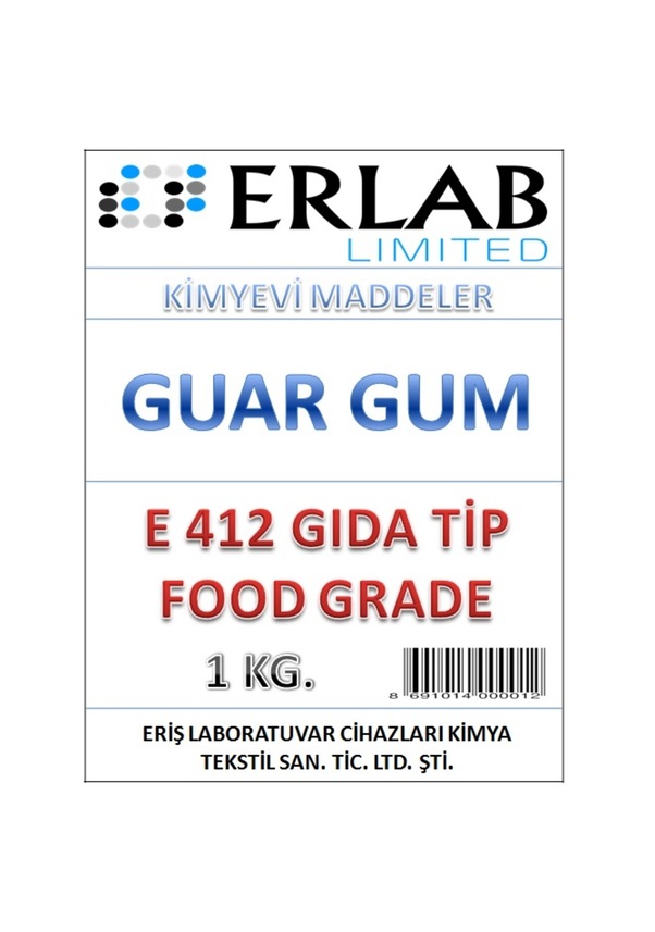 Guar Gum E412 (Gida Tip) 1 Kg. Fiyatları ve Özellikleri