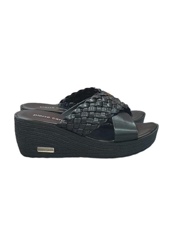 Resim Pierre Cardin Örgülü Anatomik Dolgu Topuk Günlük Bayan Terlik 001 