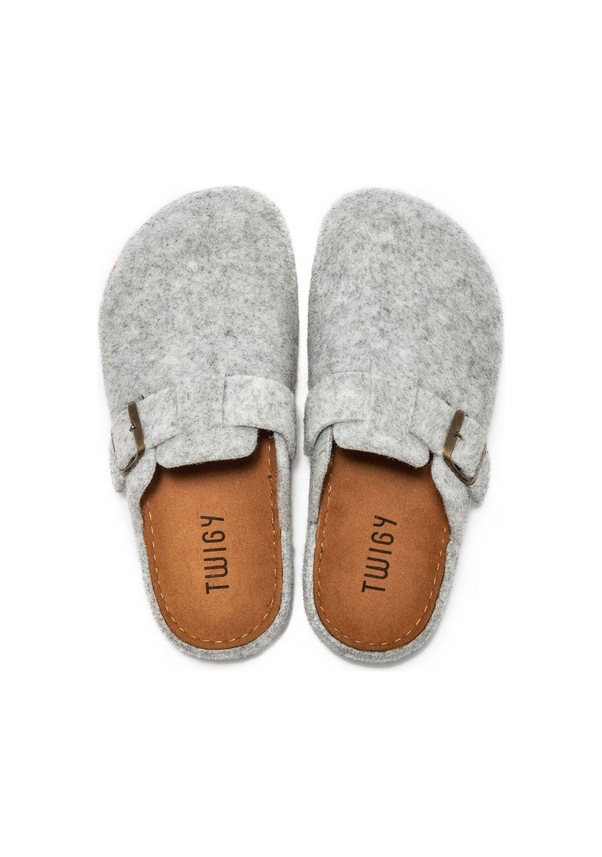 Resim Twigy Tuana Kadın Garson Boy Ev Terliği Gri 36/40 AA0193 Gri 