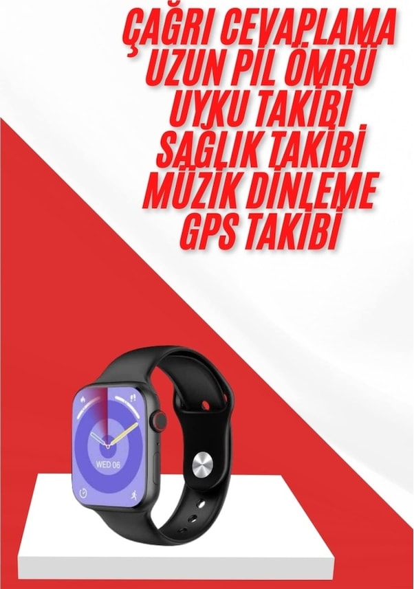 Resim Yeni Nesil Akıllı Saat Ve Kulaklık Seti Gümüş Kasa Zarif Tasarım Çok Fonksiyonlu 