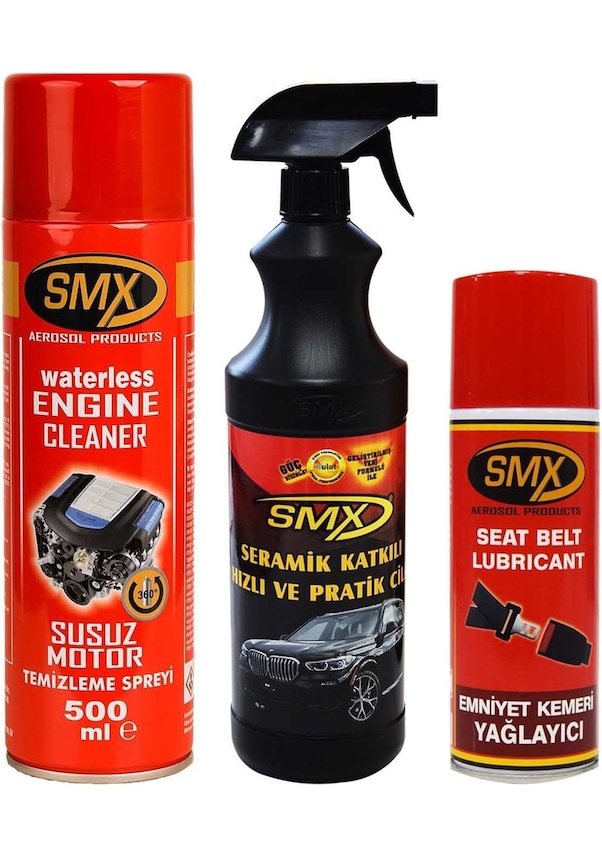 Resim SMX Susuz Motor Temizleme Spreyi / Emniyet Kemeri Yağlayıcı / Ser 