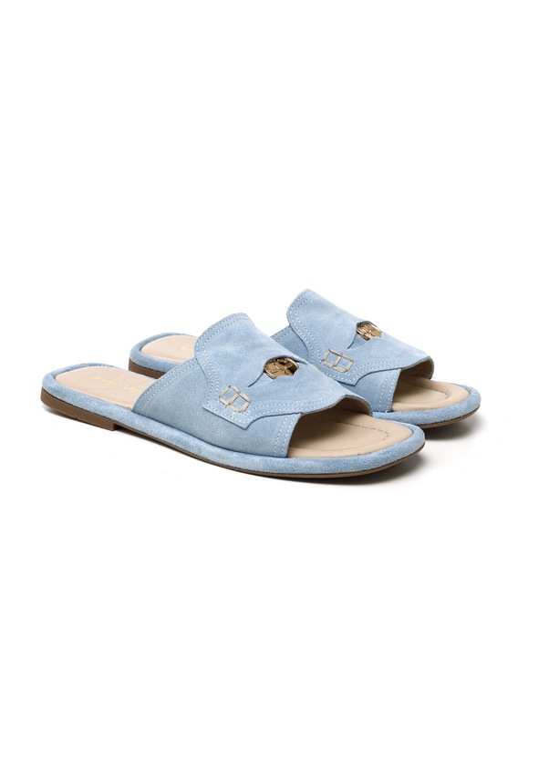 Resim Terlik Kadın Rc-25y-001-r29635 John May Bebe Mavi Süet Bebe Mavi 