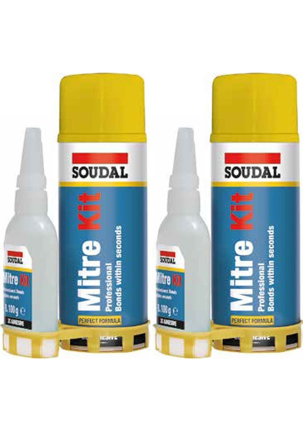 2 Adet Soudal Mitre Kit Hızlı Yapıştırıcı 200ml Sprey 50gr Jel Adhesive ...