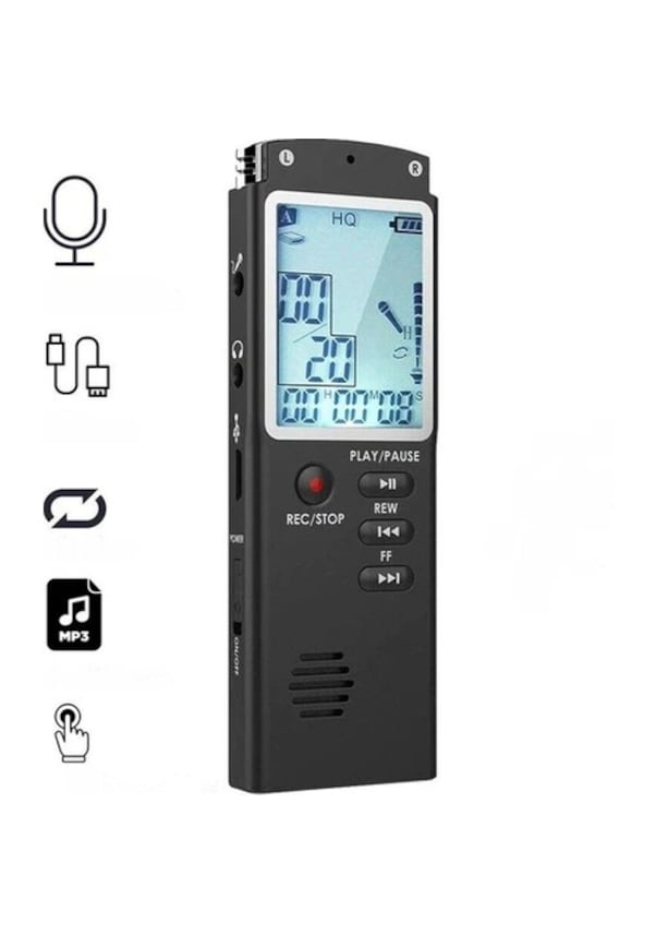 Kingboss KB-40 16 GB Yeni Nesil Profesyonel Dijital Ekranlı Ses Kayıt Cihazı Kingboss KB-40 16 GB Yeni Nesil Profesyonel Dijital Ekranlı Ses Kayıt Cihazı