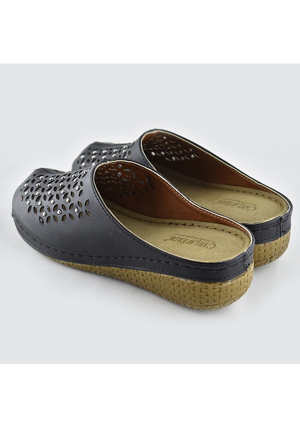 Resim 8670 Carlaverde Tam Ortopedik Kapalı Siyah Kadın Terlik Kapalı Terlik Siyah 