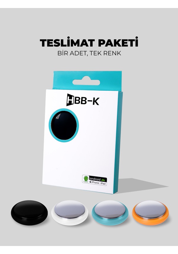 Resim Hbb-k Plus Tag 01 Apple Uyumlu iOS - Android Airtag Akıllı Takip 