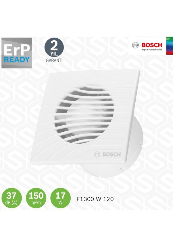 Bosch Duvar Tipi Aspiratör (37DbA) F1300 W 120 / 150 M3/H Bosch Duvar Tipi Aspiratör (37DbA) F1300 W 120 / 150 M3/H