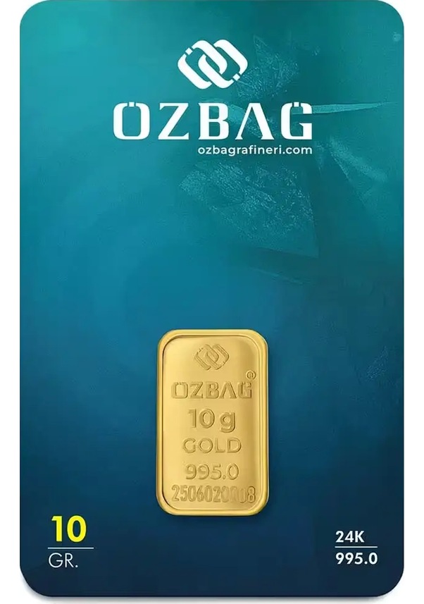 Resim Özbağ 10 Gr Külçe Altın 