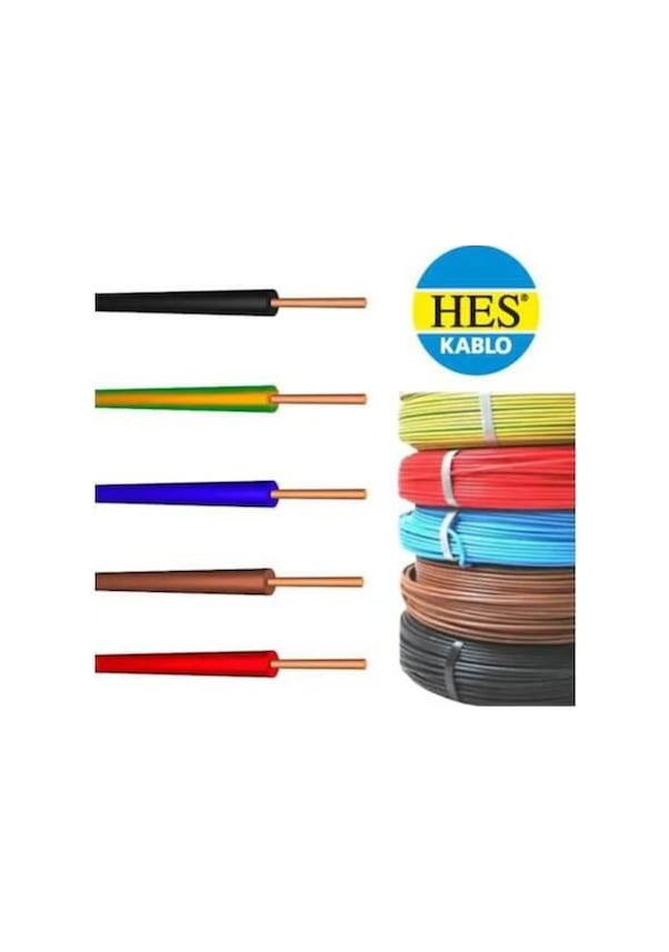 Kfz Kabel 2 Adrig 1 5 Mm 1,5 Mm &2,5 Mm Nya Kablo - Hes - Kablo - 100 Metre-Sarı Yeşil-1,5 Mm
