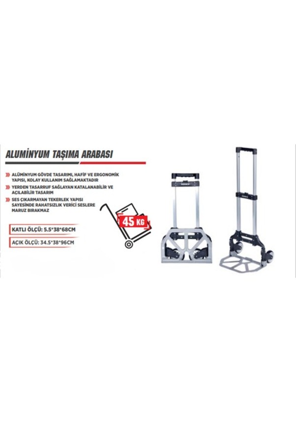 Rodex Alüminyum Taşıma Arabası 45 Kg Fiyatları ve Özellikleri