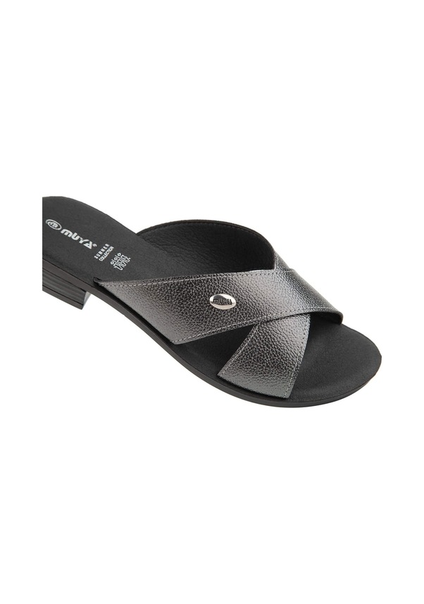 Resim Muya Costa 35004 Kadın Abiye Terlik Platin Platin 