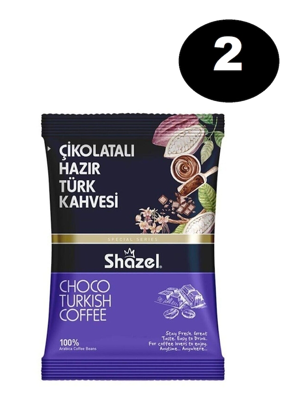 Shazel Çikolatalı Hazır Türk Kahvesi 2 X 100 G Fiyatları Ve Özellikleri