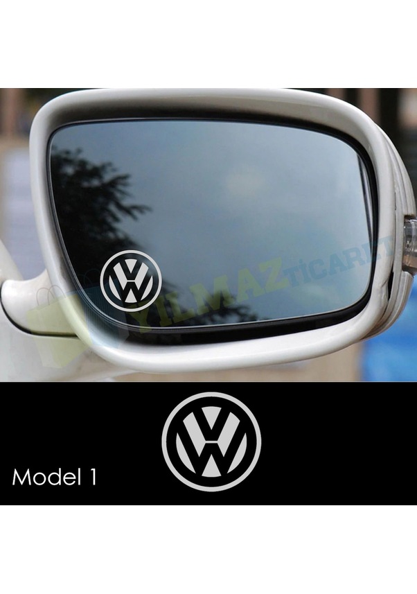 Volkswagen Ayna Logo Oto Sticker Etiket 6 Adet Kaliteli Folyo Fiyatları ve Özellikleri
