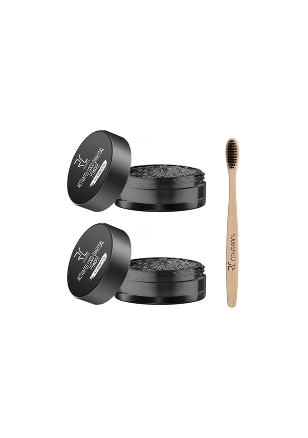RC Cosmetics Premium Aktif Karbon Diş Temizleme Tozu 40 G x 2