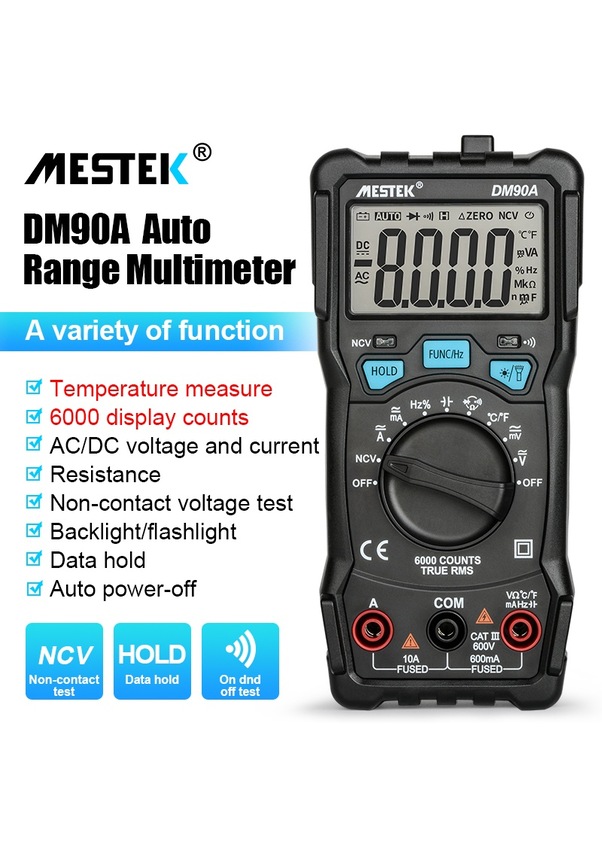 Dm90a-mestek Dijital Multimetre Dm90a/e/s Ncv 6000 Sayım Otomatik ...