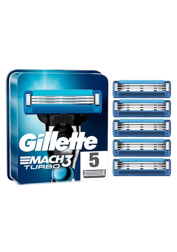 Gillette Mach3 Turbo 5'li Yedek Tıraş Bıçağı